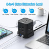 TOPREK Cube Extension Lead with USB Slots, 5 Way Power Strip with 5 AC Outlet 4 USB (20W PD3.0 Fast Charger) 1 Switch, 2M Extension Cord, 3250W/13A, UK Power Strip for Desk Home Office Travel