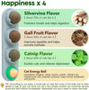 Potaroma 4 Catnip Silvervine Ball Toys, Extra Cat Energy Ball, Edible Cats Lick Kitten Chew, Teeth Cleaning Dental Wall Treats, Concentrated Flavor for All Breeds