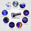 Lepro UV Flashlight, 51 LED UV Light Torch, Black-light Lights, 395nm Ultraviolet Flashlight, Blacklight Detector for Pet Urine, Stain, Bed Bugs, Scorpions, Banknote and More (Batteries Not Included)