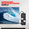 Honeywell Surge Protector, 8 Universal Sockets,2 Meter Cord, 20000Amp, Device Secure Warranty,Automatic Overload Protection,Spike Guard/Extension board,Master Switch,3Year Manufacturer Warranty-Black