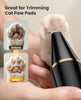 oneisall 2 Speed Cat Clippers, Cordless Small Cat Trimmer, Low Noise for Trimming Dog's Hair Around Paws, Eyes, Ears, Face, Rump-Black