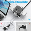 TOPREK Cube Extension Lead with USB Slots, 5 Way Power Strip with 5 AC Outlet 4 USB (20W PD3.0 Fast Charger) 1 Switch, 2M Extension Cord, 3250W/13A, UK Power Strip for Desk Home Office Travel