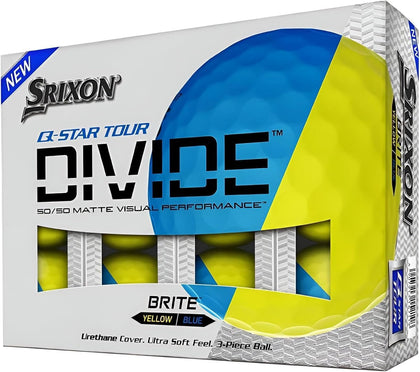 Srixon Q-Star Tour Divide Blue/Yellow Golf Balls