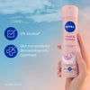 NIVEA Pearl & Beauty Antiperspirant Deodorant Spray for Women, Soft & Smooth, 48H Active Protection, 0% Alcohol, with Pearl Extract and Avocado Oil, 2x150ml, Pack of 2