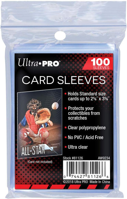 Ultra Pro AW1365 Standard Soft Sleeves 100pk, Clear