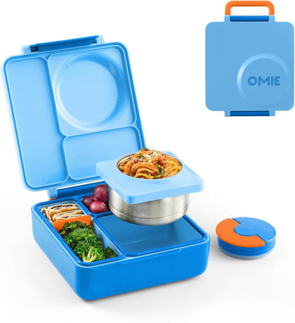 Blue Sky OmieBox Kids Bento Lunch Box, Plastic