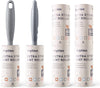 Lint Roller Remover Hair Kit- Extra Sticky Reusable Lint Remover with 360 Sheets(6 Rollers+2 Upgraded Handles)-Fluff Brush for Clothes/Furniture/Bed/Car/Dog Cat Hair/Carpet/Dust