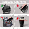 GEMFUL Travel Coffee Mug Stainless Steel Vacuum Ice and Hot Drinks Insulated Tumbler for Home Office Outdoor Works, 510ml, Black