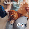 DELOMO Pet Grooming Glove - Gentle Deshedding Brush Glove - Efficient Pet Hair Remover Mitt - Enhanced Five Finger Design - Perfect for Dog & Cat with Long & Short Fur - 1 Pair