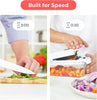 Vegetable Chopper - 4 in 1 Veggie Slicer & Spiralizer with Container - Kitchen Accessories (White)