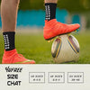 Yufree Grip Soccer Socks Anti Slip Non Slip Men's Athletic Socks for Football Basketball Sports, 4 Pair