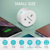 Tichondrius WiFi Smart Plug, 4 Pack 16A Smart Outlet Plug Socket Compatible with Alexa, Mini Socket with Remote Control & Voice Control with Electricity Statistics Timer Function, No Hub Required