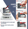 WORKPRO Heavy Duty Staple Gun 6-in-1 with 4000 pc Staples, Manual Nail Gun/Brad Nailer, Adjustable Force, Stapler for Upholstery, Repair, Decoration, Carpentry, DIY
