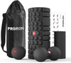 PROIRON 5 in 1 Foam Roller Set for Deep Tissue Muscle Massage, Trigger Point Fitness Exercise Patented Foam Roller, Massage Roller, Massage Ball, Peanut Massage Ball,Mini Rolle for Whole Body Release