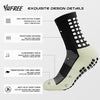 Yufree Grip Soccer Socks Anti Slip Non Slip Men's Athletic Socks for Football Basketball Sports, 4 Pair