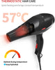 GRT PRO Professional Hair Dryer 3500W Ionic Hairdryer AC Motor Blue Light Anion with 1 Diffuser & 2 Nozzles Accessories, Overheating Protection 2 Speeds 3 Heat Settings for Women Men Home Salon