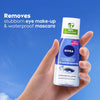 NIVEA Double Effect Eye Makeup Remover, Gentle Waterproof Mascara Remover with Cornflower Extract, Non-Greasy Bi-Phase Formula, 2x125ml