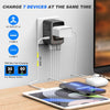 SAUNORCH Universal Travel Adapter, PD 35W 7 in 1 International Power Plug Adapter with 7.0A 4 USB-C and 2 USB-A Fast Wall Charger, Worldwide AC Outlet for US Europe UK AUS (Black+Silve