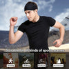 Acozycoo Mens Running Headband,5Pack,Mens Sweatband Sports Headband for Running,Cycling,Basketball,Yoga,Fitness Workout Stretchy Unisex Hairband