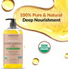 Majestic Pure USDA Organic Sweet Almond Body Oil | Large 236 ml | 100% Pure & Natural Cold Pressed Oil Sweet Almond Oil for Skin, Face, Nails, Hair, Scalp & Massage | 236 ml