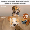 Nocciola 5 pcs Crinkle Dog Squeaky Toys with Double Layer Reinforced Fabric, Durable Dog Toys, No Stuffing Plush Dog Toy Set for Small to Large Dogs