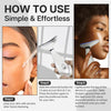 VRAIKO LILY Neck Face Massager, Face Sculpting tool, Skin Rejuvenation Device with Thermal, Triple Action LED and Vibration, for Anti-aging, Lifting and Tightening Sagging Skin (Pearl White)