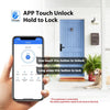Razuvious Smart Lock,Fingerprint Door Lock with 4585 Mortise.Keyless Entry Bluetooth Lock,Free APP,IC Card,Anti-peep Code,TT Lock App Control,for Home,Office,Apartment (R1)