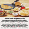 Futura Nonstick Dosa Tava, Diameter 33 cm, Thickness 4.88 mm (Black) NDT33