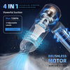 LENND Car Vacuum Cleaner Cordless,Wireless Mini Vacuum Cleaner 4-in-1 Compressed Air Duster & Air Blower & Pump，Portable Handheld Vacuum with Brushless Motor for Car, Home, Office,Camping