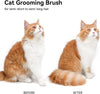 aumuca Cat Brush for Shedding and Grooming, Self Cleaning Slicker Brush for Short or Long Haired Cats, Pet Dog Hair Brush for Puppy Kitten Massage Removes Loose Undercoat, Mats, Tangled Hair, Shed Fur