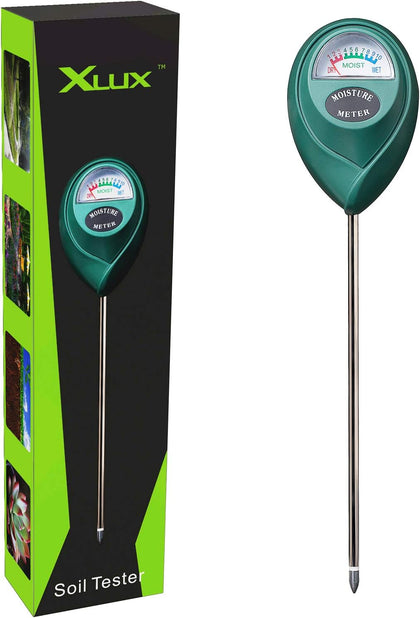 XLUX Plant Moisture Tester, Humidity Meter Hygrometer for Flowerpot, Garden, Farm, Yard, No Batteries Needed