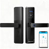 Razuvious Smart Lock,Fingerprint Door Lock with 4585 Mortise.Keyless Entry Bluetooth Lock,Free APP,IC Card,Anti-peep Code,TT Lock App Control,for Home,Office,Apartment (R1)