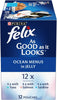 PURINA Felix as Good as it Looks Ocean Menus Wet Cat Food Pack - 12X85G
