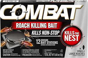 Combat Large + Small Cockroach Killing Baits Stations, 12 Count