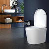 MUJIUSHI Soft Close Toilet Seat, Toilet Seats with Quick Release, Simple Top Fixing, Sturdy Anti-Bacterial Toilet Seats with Stainless Adjustable Stainless Hinges, D/U Shape White Toilet Lid Loo Seat