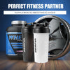 Shaker Bottle for Protein Mixes BPA-Free Leak Proof Smothies Mixer Water Cups 750 ML 2 Pack (Black+White)