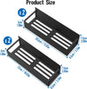 Sleclean Magnetic Spice Rack for Refrigerator, 4 pack, Spice Rack Organizer for Refrigerator and Microwave Oven, Multi Use Kitchen Magnetic Shelf, Black