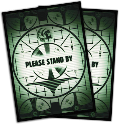 Digital Sorcery Studio MTG (Fallout) Please Stand by - 100 Card Game Sleeves - Compatible with MTG and Other TCGs - Perfect for MTG Fallout Decks
