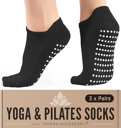 All Things Accessory womens 3 Pack Grip Socks Grip Socks