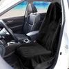 Leader Accessories 1 pcs Cloth Towel Front Bucket Seat Cover Black for Cars SUV Trucks Machine washable - Waterproof