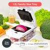 Vegetable Chopper - 4 in 1 Veggie Slicer & Spiralizer with Container - Kitchen Accessories (White)