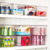 Vtopmart 4 Pack Clear Stackable Storage Bins with Lids, Plastic Organizer Boxes with Handle for Pantry, Perfect for Kitchen, Fridge, Cabinet, Closet, Bathroom Organization, Large