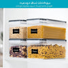 4 PCS 3.2L Airtight Food Storage Container with Lids, Plastic Container Boxes for Pasta Organizer, BPA Free House Kitchen Pantry Organization and Storage
