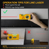 PREXISO 2-in-1 Laser Spirit Level, Mini Torpedo Level with LED Light, Rotatable Magnetic Pocket Leveler & 10 m Laser Leveler Tool for Hanging Picture, Wall Marking Painting, House Decoration