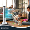 Empire 41 inch Tower Fan with LED Display, Remote Control Fan for Bedroom with Timer Function, 50W Cooling with 3 Speeds, Perfect 75° Oscillating Fan for Home, Living Room & Office (White)