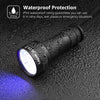 Lepro UV Flashlight, 51 LED UV Light Torch, Black-light Lights, 395nm Ultraviolet Flashlight, Blacklight Detector for Pet Urine, Stain, Bed Bugs, Scorpions, Banknote and More (Batteries Not Included)