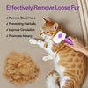 ACE2ACE Cat Brush, Dog Brush, Self Cleaning Cat Dog Slicker Brush, Pet Grooming Comb Brush for Long and Short Haired Cats Dogs, Purple