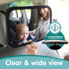 Onco Baby Car Mirror - Peace of Mind to Keep an Eye on Baby in a Rear Facing Child seat - Premium Black Frame