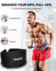 DMoose® Dip Belt for Weightlifting, Weight Belt with Chain for Pullup, Gym Lifting Belt for Powerlifting, Squat, Bodybuilding, Heavy Duty Steel, Workout Belt with Comfortable Neoprene Support