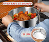 Classic Deluxe Stainless Steel Cookware Combo Set, 7Pcs |Saucepan(16cm/2.1 Litre)with Lid, Saucepot(20 cm/3.8 L), Kadai with Lid(20cm/1.8 L) & Frypan(20cm)|SAS Bottom|Induction&GasStoveFriendly